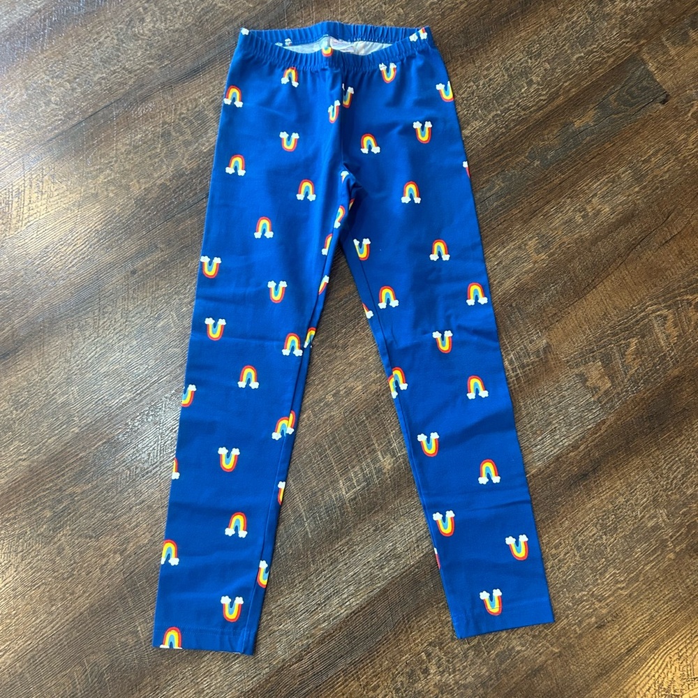 Hanna Andersson Blue Rainbow Kids Leggings